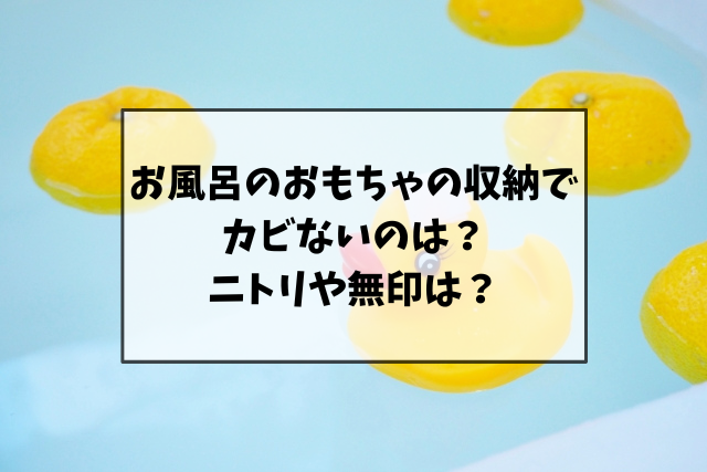 お風呂のおもちゃの収納でカビないのは？ニトリや無印にもあるか調査