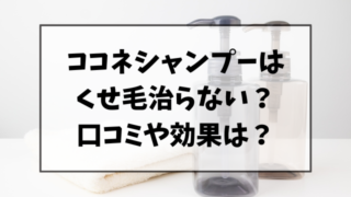 ココネシャンプーはくせ毛治らない？口コミや効果を調査