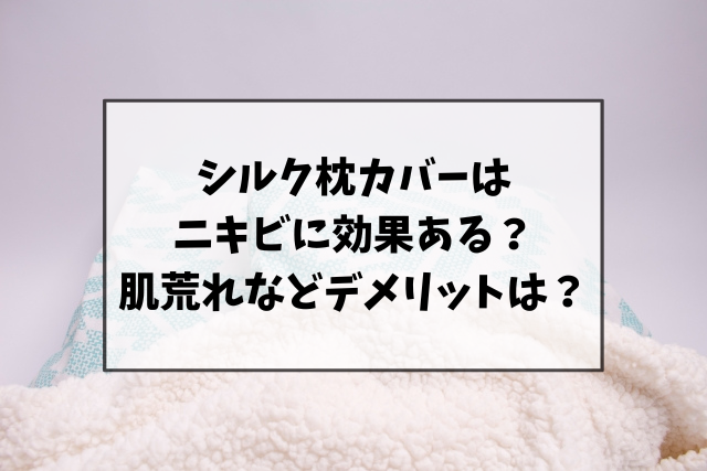 シルク枕カバーはニキビに効果ある？肌荒れなどデメリットはないのか調査