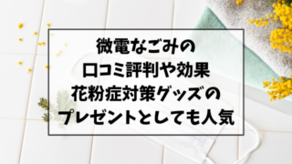 微電なごみの口コミ評判と効果は？花粉症対策グッズのプレゼントとしても人気